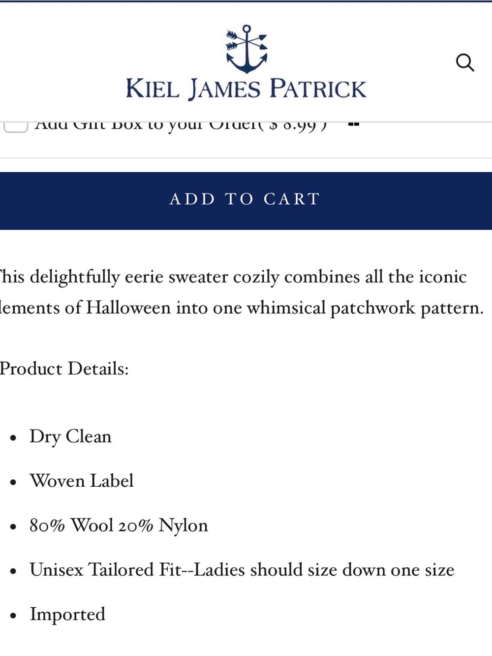 Kiel James Patrick Halloween Crewneck Sweater in Brown & Orange - Picture 8 of 8